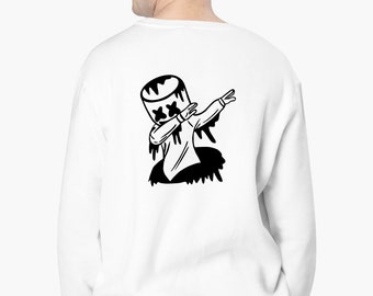 Marshmello t-shirt, marshmello sweatshirt, DJ art, Marshmello hoodie, Gift for her, gift for him