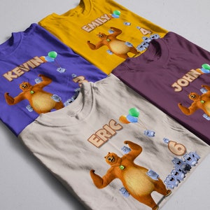 Bear Birthday Shirt, Grizzy Birthday Shirt, Grizzy and Lemmings Birthday Shirt, Lemmings Birthday Shirt, Grizzy Lemmings Birthday Shirt image 5