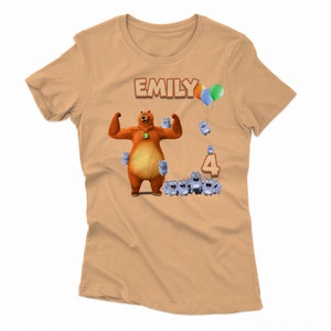 Bear Birthday Shirt, Grizzy Birthday Shirt, Grizzy and Lemmings Birthday Shirt, Lemmings Birthday Shirt, Grizzy Lemmings Birthday Shirt image 3