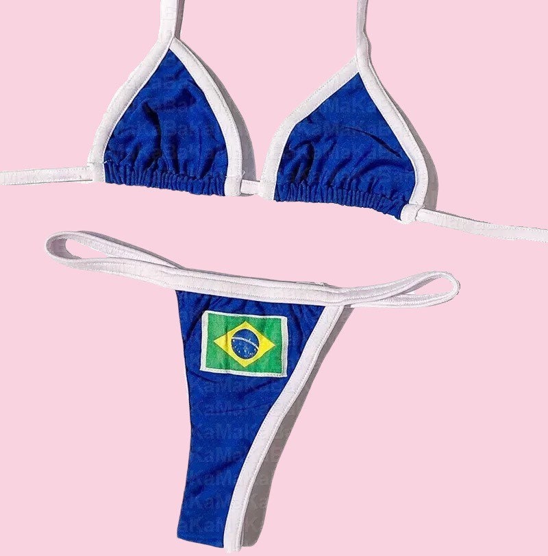 Y2K Brazil Bikini Y2K Aesthetic Bikini Top and Bottoms Cute Etsy