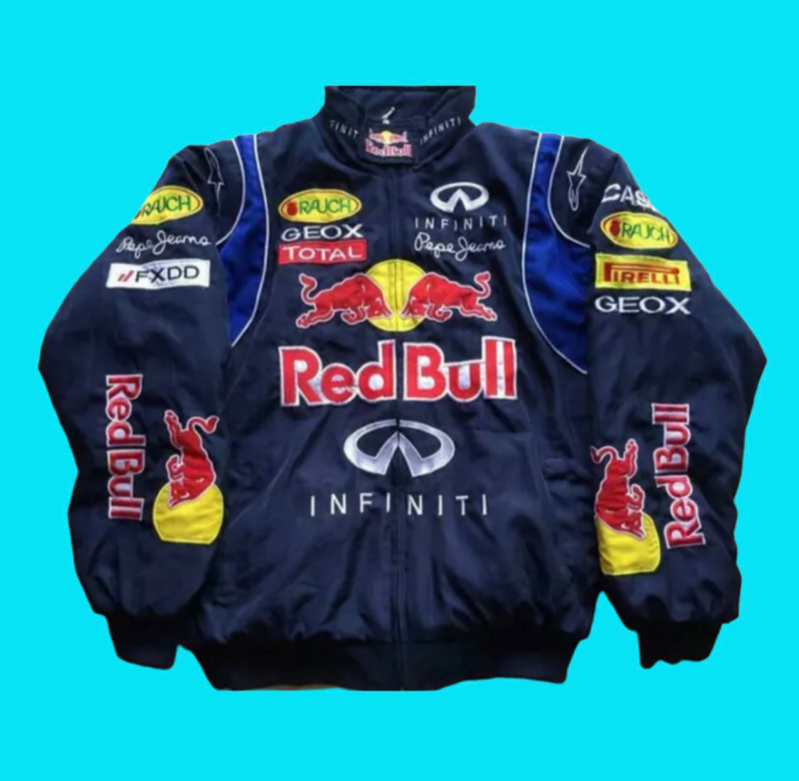 Nascar Jacket Red Bull F1 Vintage Racing Jacket 90s Red Bull Etsy UK