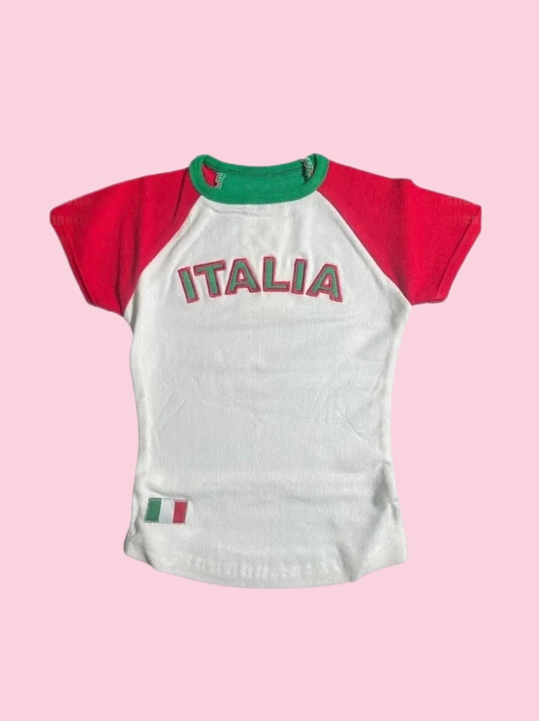 Vintage Italy Crop Top Y2k Baby Tee 90s 2000s Italia Cropped - Etsy