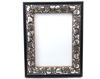 Sass & Belle JET BLACK HANGING PORTRAIT PHOTO FRAME Minimalist Gallery Wall Goth Sass & Belle JET BLACK HANGING PORTRAIT PHOTO FRAME Minimalist Gallery Wall Goth