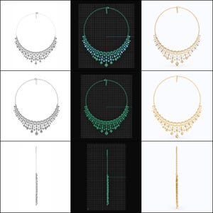 CAD Mock-Up: 3D custom Jewelry Design service Model of your own jewelry in Necklaces