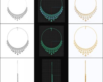 3D CAD Mock-Up: 3D CAD custom Jewelry Design service Model of your own jewelry in Necklaces
