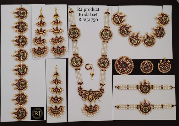 Bharatanatyam jewellery sets wholesale discount