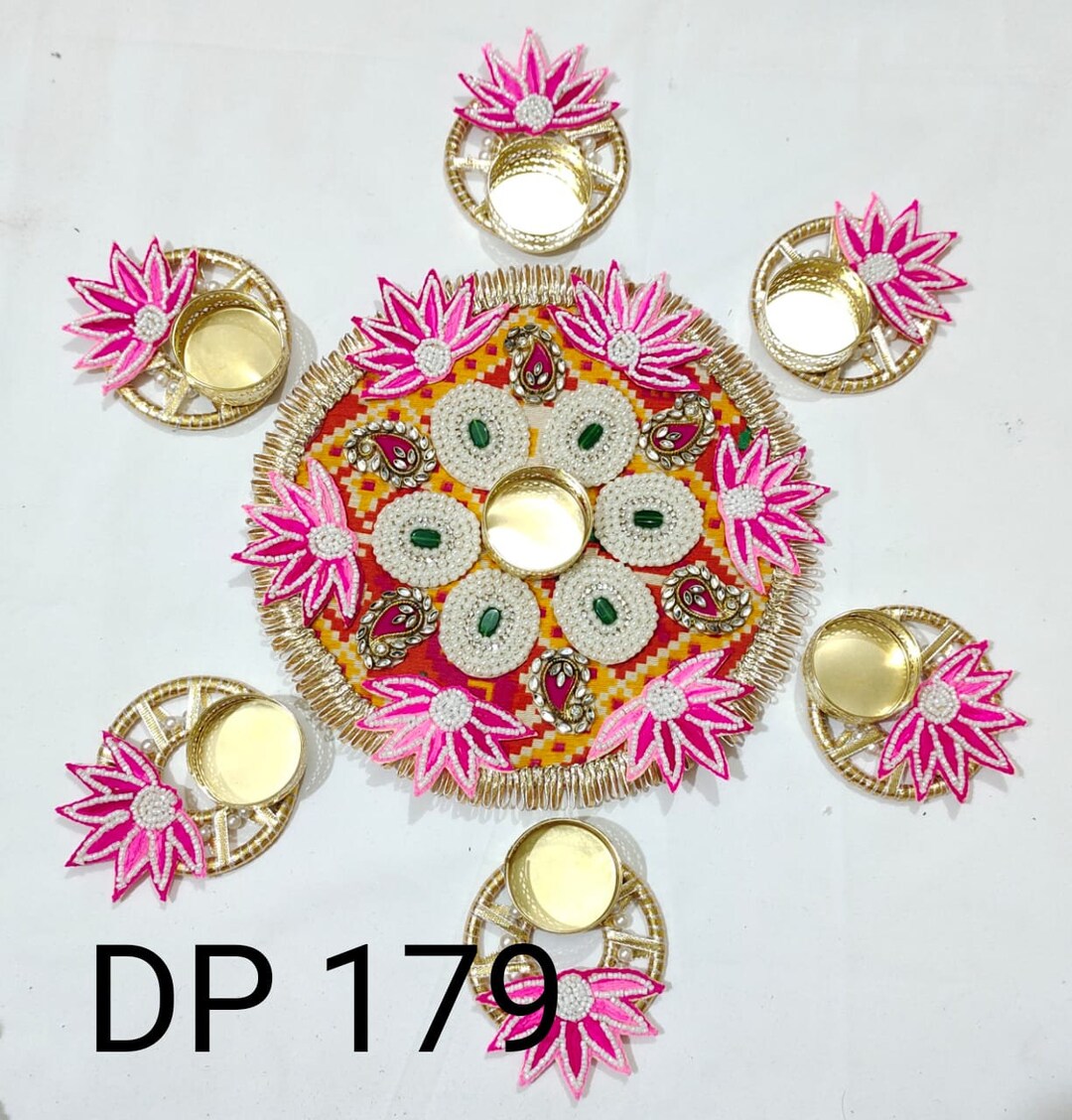 Floral Rangoli Mat Tealight Candle Holders Mat Temple Décor Etsy