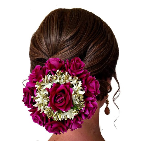 Buy 1 Pcs Indian Women Bridal Hair Accessories / Gajra Bun /hair Online in India - Etsy Buy 1 Pcs Indian Women Bridal Hair Accessories / Gajra Bun /hair Online in India - Etsy