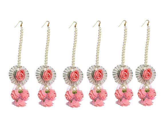 100 Pcs Indian Women Floral Maang Tikka Flower Jewelry Etsy
