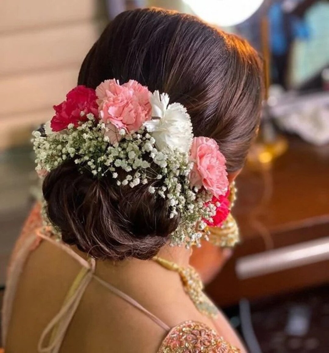 Indian Women Bridal Hair Accessories / Gajra for Bun /hair - Etsy Ireland Indian Women Bridal Hair Accessories / Gajra for Bun /hair - Etsy Ireland