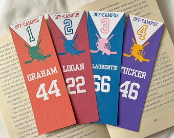 O.C Sports Romance Bookmarks | Hockey Bookmarks | Bookish Gift | Bookmark Ticket | Bookclub Bookmark | Cute Bookmarks