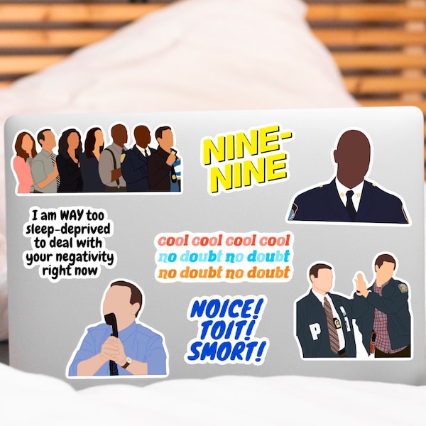 Brooklyn 99 Inspired Stickers | Separate or Pack | Laptop, Notebook, Planner, Phone, etc.