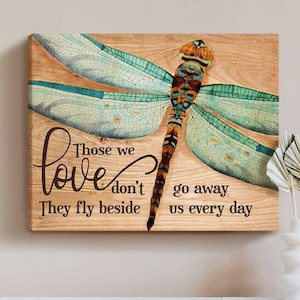 Memorial Gifts For Loss Of Loved One, Dragonfly Wall Decor, Remembrance Gifts For Loss Of Mother, Sympathy Gifts For Loss, Memorial Wall Art