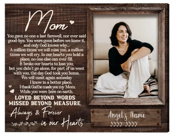 Loss Of Mom Gift, Mom Memorial Gift, Memorial Sign Loss of Mother, Sympathy Gift For Mom Loss, Mom Memorial Canvas, Mother's Day Gifts