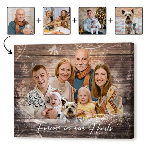 Memorial Family Portrait Canvas: Add Deceased Loved One to Photo