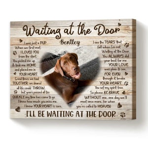 Custom Pet Memorial Canvas: Personalized Dog Loss Gift