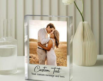Custom Acrylic Photo Plaque, Personalized Gifts For Her/Him