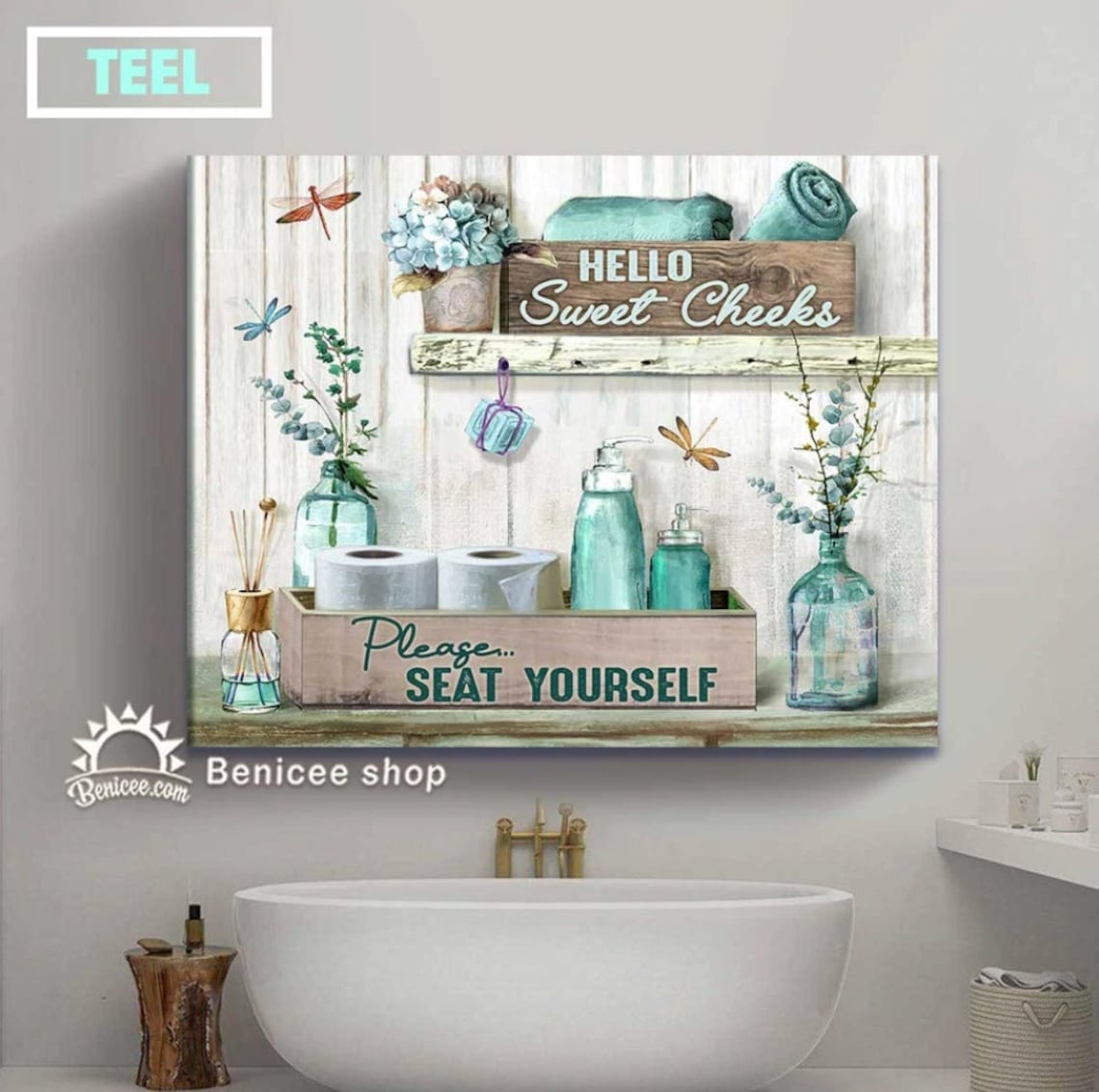 Funny Wall Art for Bathroom Bathroom Wall Decor Multi Colors - Etsy