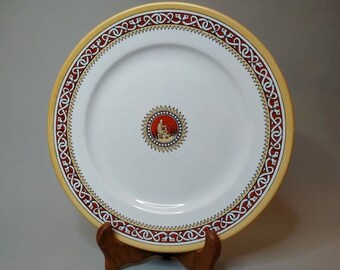 Antique Plate "NORDIC STYLE" with Näcken - Gustavsberg Sweden 1876 - A few copies are in National Museum of Sweden in Stockholm