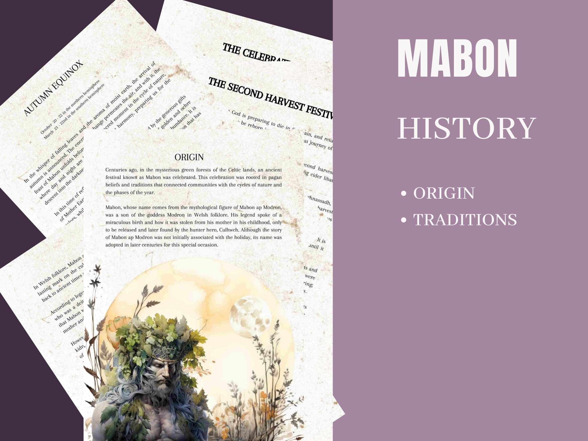 Mabon: Printable Grimoire Pages 60 Pages Digital Download of - Etsy