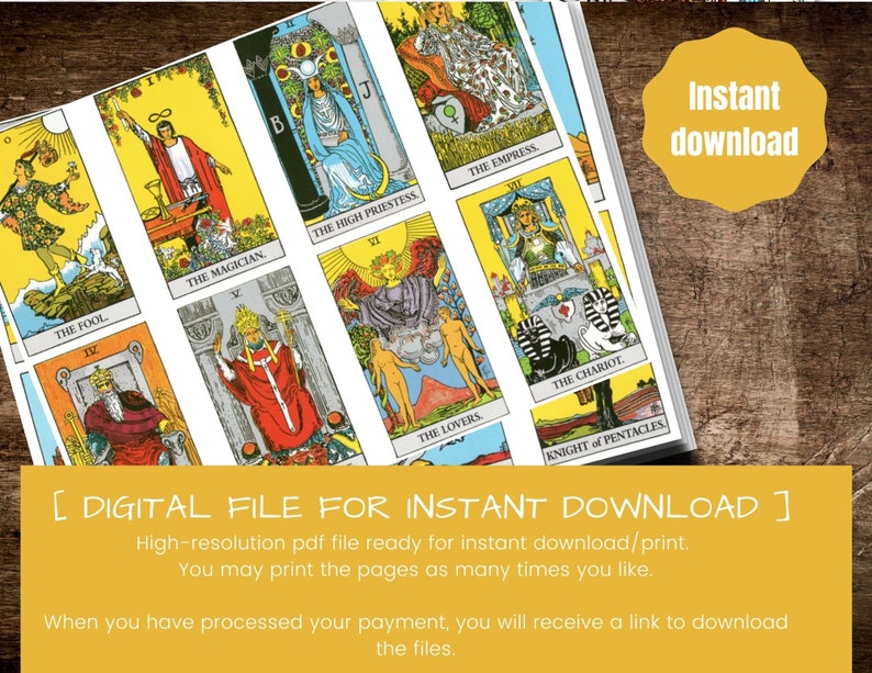 Rider Waite Tarot Cards Full Tarot Deck With Tarot Card Box Etsy