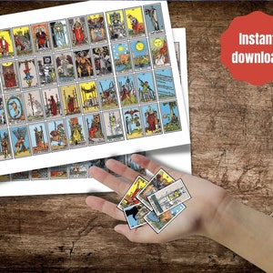 Mini Tarot Stickers, Tarot Journal Stickers, Rider Waite Smith Stickers,  Tarot Card Stickers, RWS Stickers 
