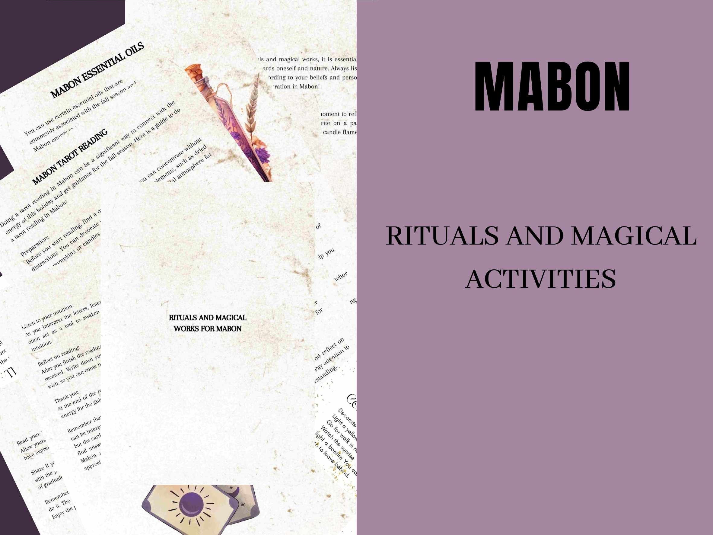 Mabon: Printable Grimoire Pages 60 Pages Digital Download of - Etsy