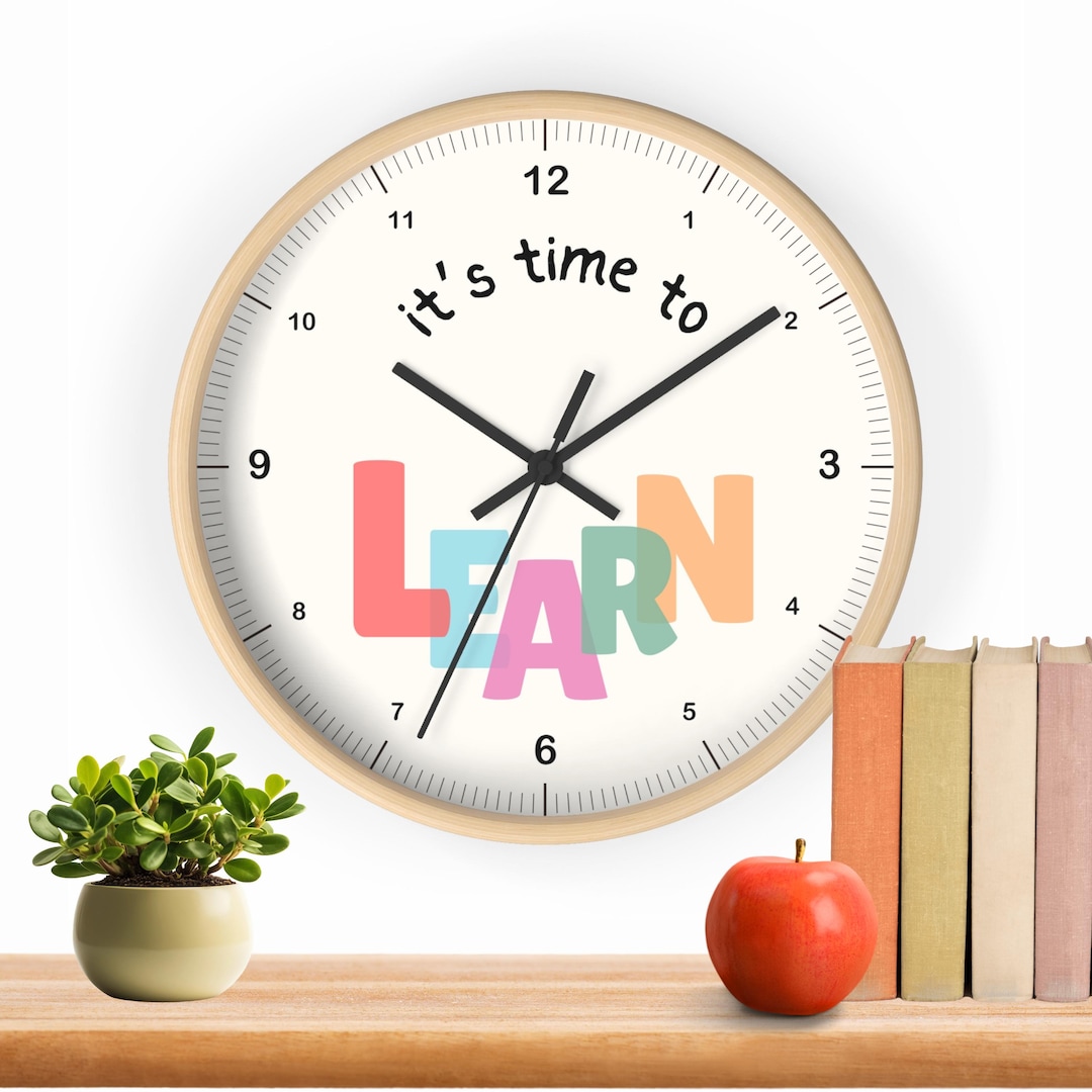 Classroom Teacher Wall Clock for Kids Nursery Decor Classroom ...