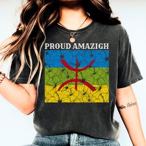 Amazigh TShirt For Men & Women. Kabyle Shirt. Yaz Symbol Shirt. Berber Shirt. Amazigh Design. Amazigh Kabyle Clothes. Amazigh Heritage Shirt