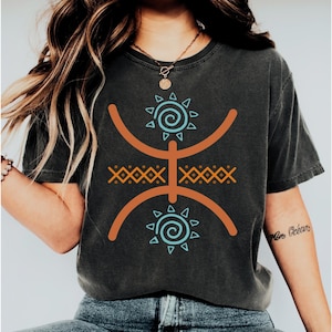 Amazigh TShirt For Men & Women. Kabyle Shirt. Yaz Symbol Shirt. Berber Shirt. Amazigh Design. Amazigh Kabyle Clothes. Amazigh Heritage Shirt