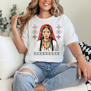 Amazigh TShirt For Men & Women. Kabyle Shirt. Yaz Symbol Shirt. Berber Shirt. Amazigh Design. Amazigh Kabyle Clothes. Amazigh Heritage Shirt