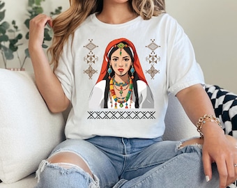 Amazigh Shirt. Kabyle Shirt. Yaz Symbol Shirt. Berber Shirt. Amazigh Design. Amazigh Berber. Amazigh Kabyle, Traditional Shirt. Amazigh Flag