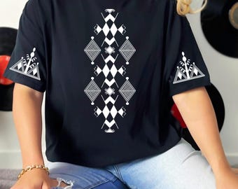 Amazigh Kleid. Amazigh Tshirt. Berber Amazigh. Yaz-Symbol. Berber Kultur. Amazigh Kleidung. Amazigh Kunst. Kabyle Kleid, Amazigh Flagge Tshirt