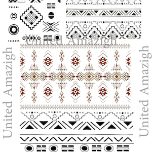 Cartel de arte amazigh, ilustración de Yaz del símbolo amazigh, viaje amazigh, tatuaje bereber, cartel de Kabyle, alfabeto bereber, arte de pared amazigh
