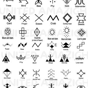 54 sellos de tatuajes bereberes. Tatuajes bereberes africanos y sus significados. Arte amazigh, tatuajes africanos, símbolos africanos, diseños tribales, historia afroamericana.