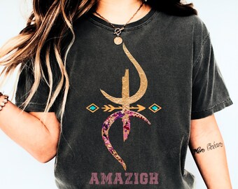 Amazigh Shirt. Kabyle Shirt. Yaz Symbol Shirt. Berber Shirt. Amazigh Design. Amazigh Berber. Amazigh Kabyle, Traditional Shirt. Amazigh Flag