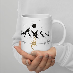 Amazigh Mug. Berber Tattoo. Amazigh Berber. Tifinagh Symbols. Yaz Design. Berber Amazigh. Amazigh White glossy mug. Amazigh Print