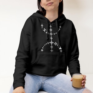 Amazigh Clothing. Berber Tattoo. Kabyle Dress. Tifinagh Symbols.Yaz Design. Amazigh Berber Hoodie. Amazigh Art. Amazigh Art Unisex Hoodie
