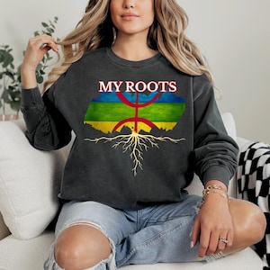 Amazigh Sweatshirt. Amazigh Berber Sweatshirt. Amazigh Design. Berber Tattoo. Amazigh Kabyle. Tifinagh Alphabet. Symbols Yaz. Amazigh Tattoo