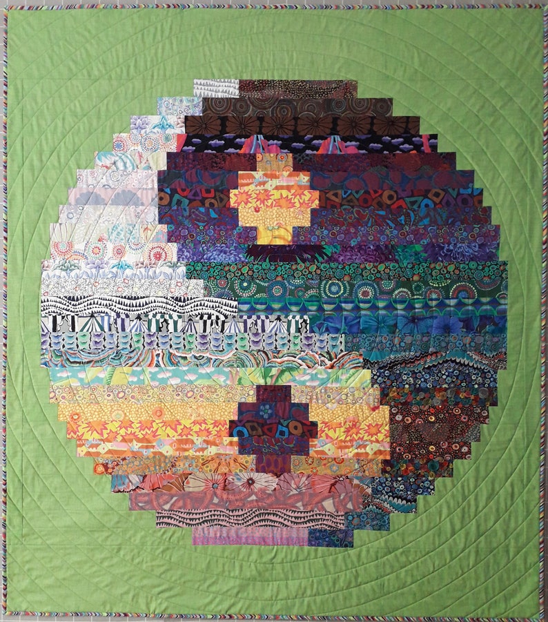 Yin Yang Quilt Easy Strip Pieced Jelly Roll or Honeybun Etsy