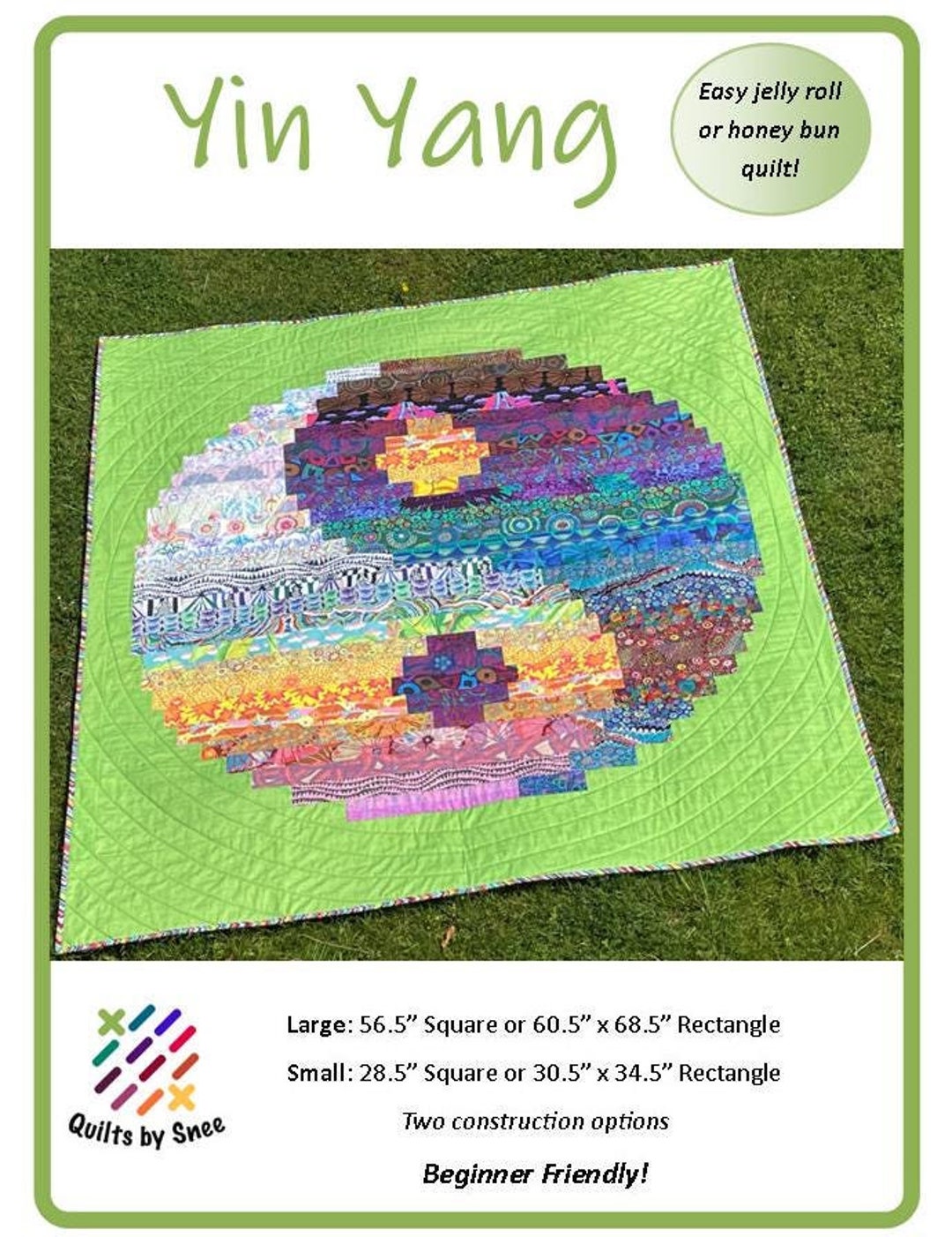 Yin Yang Print Pattern Quilt