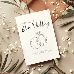 Printable Kids Wedding Activity Book, Wedding Activity Pack for Kids, Kids Wedding Busy Book