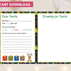 Printable Santa letter, Letter from Santa, Christmas Printable Activities