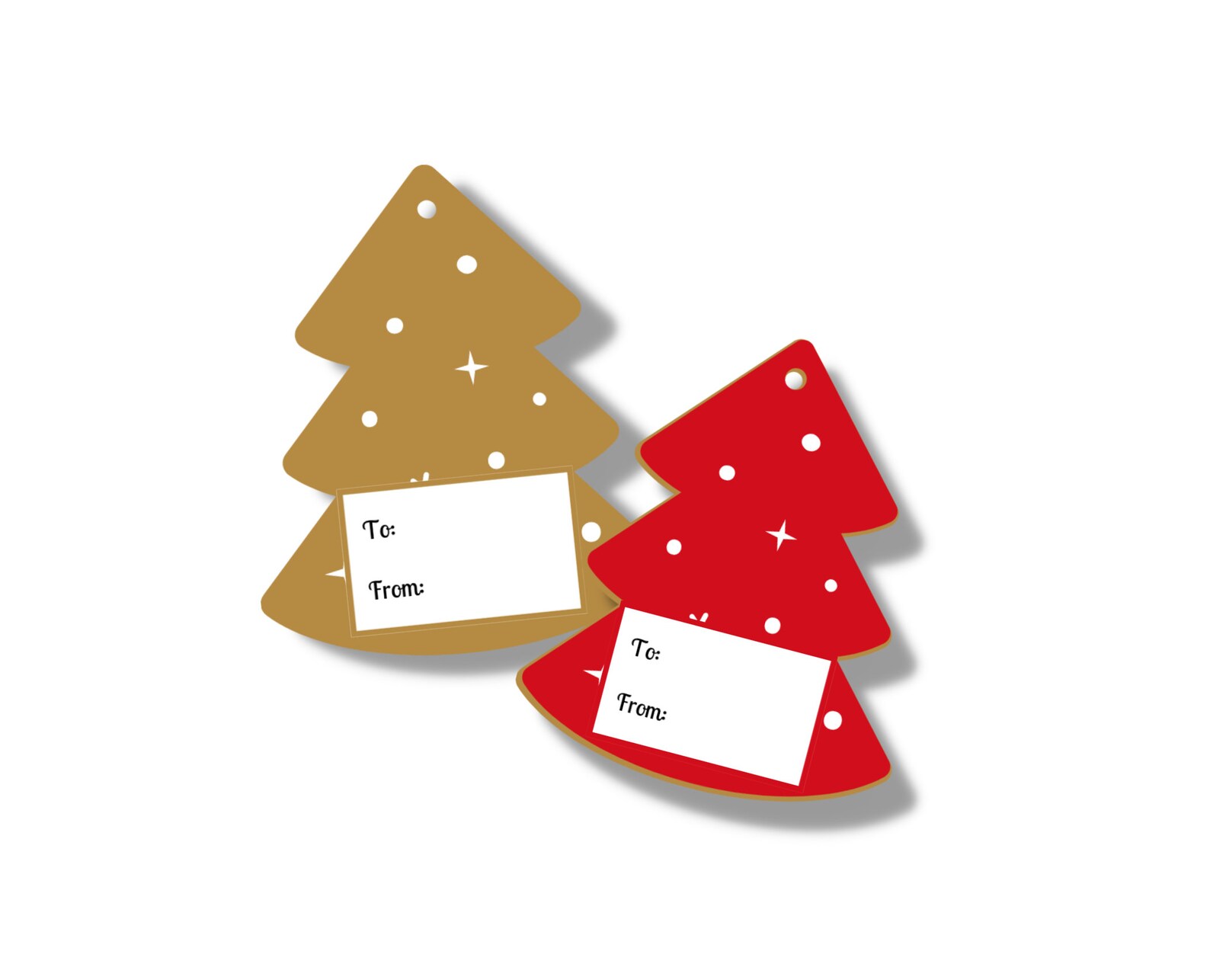 Printable Christmas Tags Christmas Tree Labels Merry Etsy