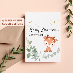 Libro di attività stampabile per Baby Shower, Baby Shower colorato, Libro di attività per bambini,