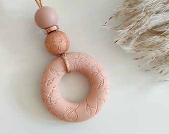 Collier d’allaitement personnalisé avec design floral | cadeau de maman à l’épreuve des bébés | collier d’alimentation maman | Cadeau de collier d’allaitement