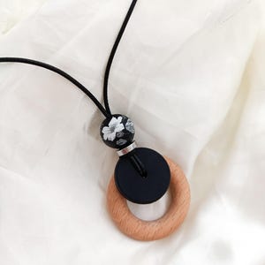Monochrome Fiddle Breastfeeding Necklace | personalized mum gift | feeding necklace | Nursing necklace | Breastfeeding mum gift
