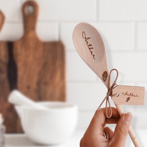 montessori style wooden spoon personalized gift engraved for cake smash/ first birthday special decoration or keepsake for child, photo prop