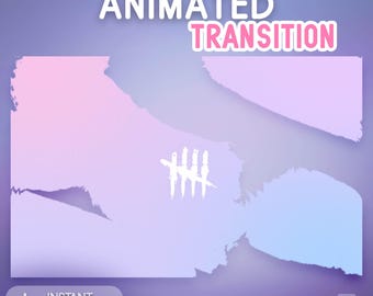 Animated DBD Transition Stinger: Pastel Gradient (Webm Digital Download)