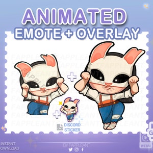 DBD Animated The Huntress dancing Emote, Overlay, Alert | Twitch, Discord, kick |  Emote, Alert